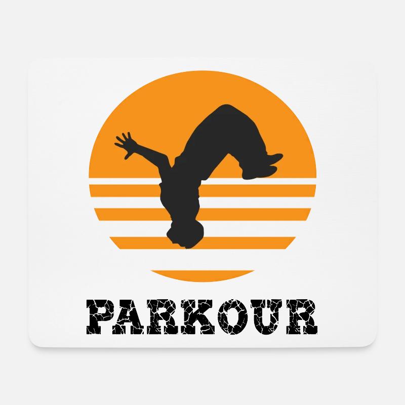 parkour - Mouse Pad (horizontal) - white