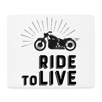 Biker - Mouse Pad (horizontal) - white - Front