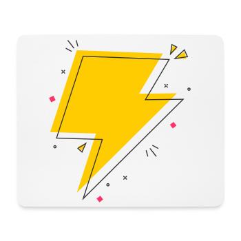 Dynamic Ray in Gelb und Schwarz - Mousepad (Querformat) - Weiß - Vorne