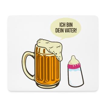 Ich bin dein Vater Bier Meme - Mousepad (Querformat) - Weiß - Vorne