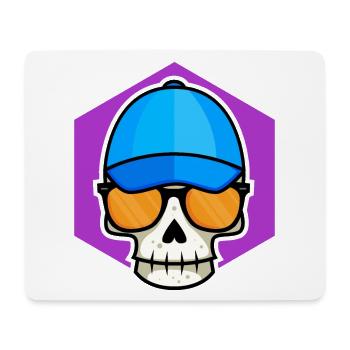 Cool Skull Kid - Mouse Pad (horizontal) - white - Front