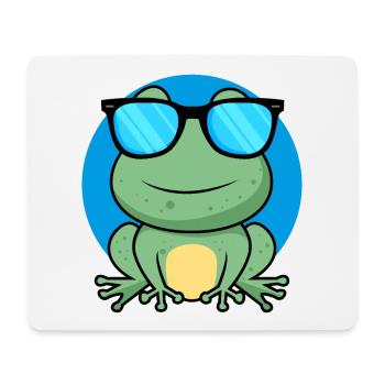 Cool Frog - Mousepad (Querformat) - Weiß - Vorne