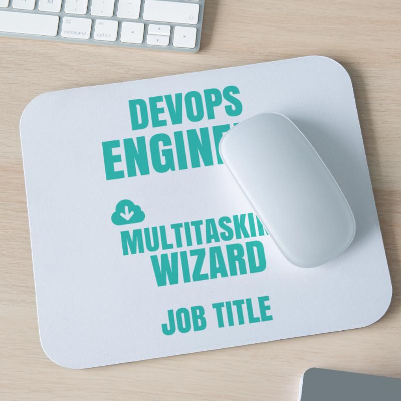 DevOps Engineer Multitasking Wizard Mouse Pad (horizontal)
