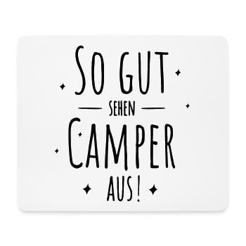 Camping - Camper - Outdoor - Mousepad (Querformat) - Weiß - Vorne