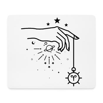 Widder Tierkreis-Astrologie - Mousepad (Querformat) - Weiß - Vorne