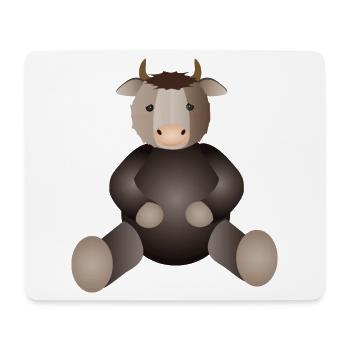 goldiger Ochse für Tierfreunde ein Must Have - Mousepad (Querformat) - Weiß - Vorne