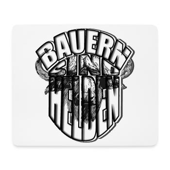 Bauern sind Helden Stier Kuh Viehzucht Held Hof - Mousepad (Querformat) - Weiß - Vorne