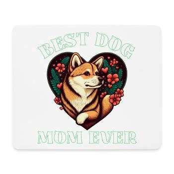 Best Shiba Dog Mama - Mouse Pad (horizontal) - white - Front