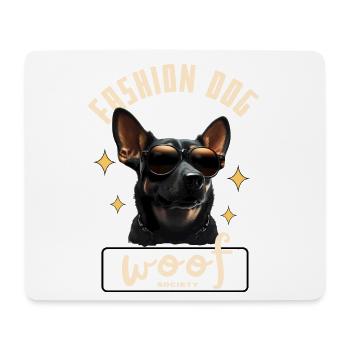 Dog Fashion Glasses - Mouse Pad (horizontal) - white - Front