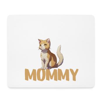 Chat Maman Orange - Tapis de souris (format paysage) - blanc - Devant