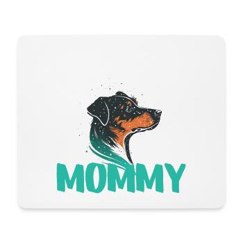 Dog Mommy Attitude Puppies - Mouse Pad (horizontal) - white - Front