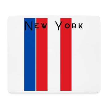 New York Striped Wordmark - Mouse Pad (horizontal) - white - Front