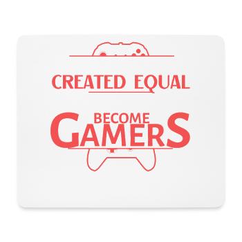 All Men Are Equal But Best Become Gamers - Mouse Pad (horizontal) - white - Front