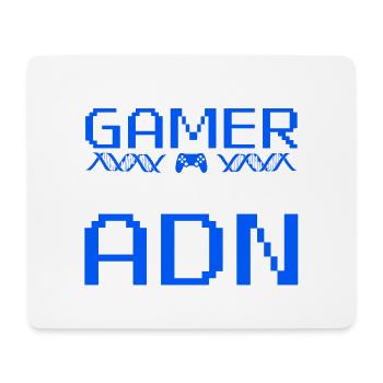 Geborener Gamer: Pixel DNA Tee - Mousepad (Querformat) - Weiß - Vorne