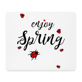 Spring, enjoy spring - Mouse Pad (horizontal) - white - Front