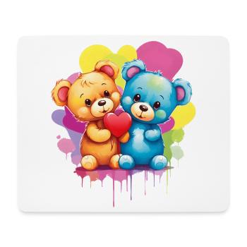 Love is a Bear Necessity - Mouse Pad (horizontal) - white - Front