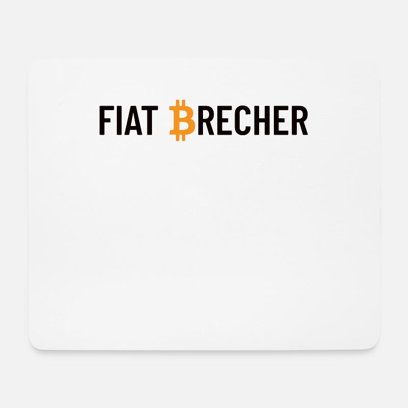 Witziges Bitcoin, Bitcoiner, Bitcoin Only Geschenk - Mousepad (Querformat) - Weiß