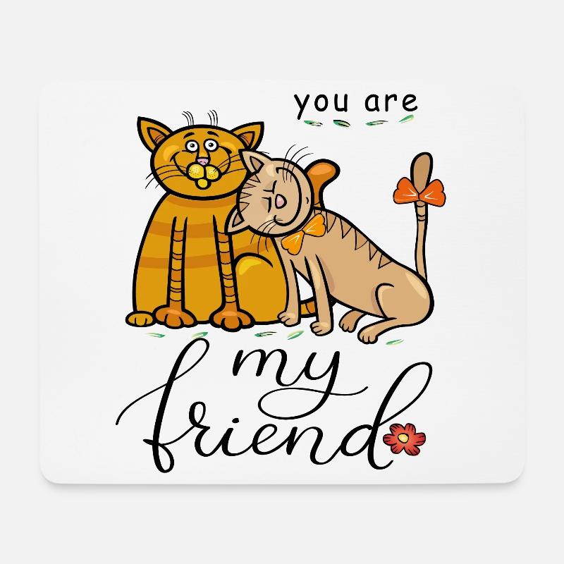 You are my Friend - Mousepad (Querformat) - Weiß