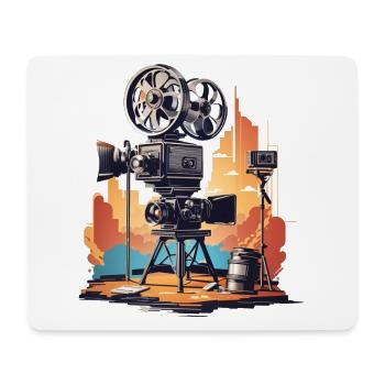 Retro Kamera - Mousepad (Querformat) - Weiß - Vorne