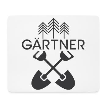 Werkzeuge Bäume Gärtner Wald Symbol Logo icon - Mousepad (Querformat) - Weiß - Vorne