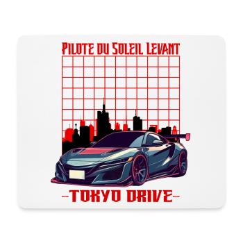 Tokyo Drive Soleil Levant - Tapis de souris (format paysage) - blanc - Devant