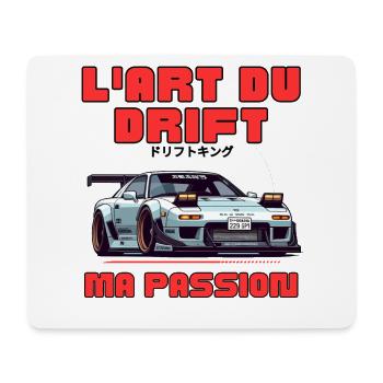 Art du Drift Ma Passion - Tapis de souris (format paysage) - blanc - Devant