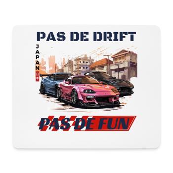 Drift urbain Japonais – Pas de Drift Pas de Fun - Tapis de souris (format paysage) - blanc - Devant