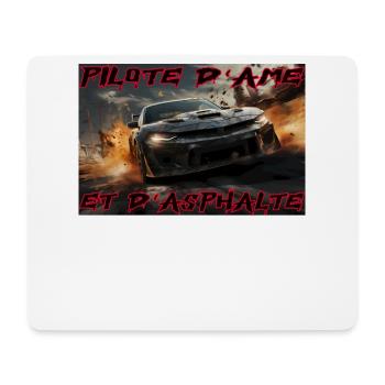 Pilote d'Âme et d'Asphalte - Tapis de souris (format paysage) - blanc - Devant