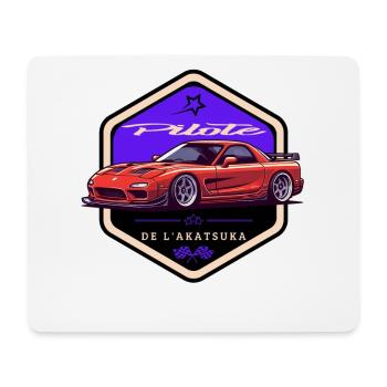 Pulse Voiture Badge Akatsuka - Tapis de souris (format paysage) - blanc - Devant