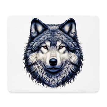 Wolf - Mouse Pad (horizontal) - white - Front