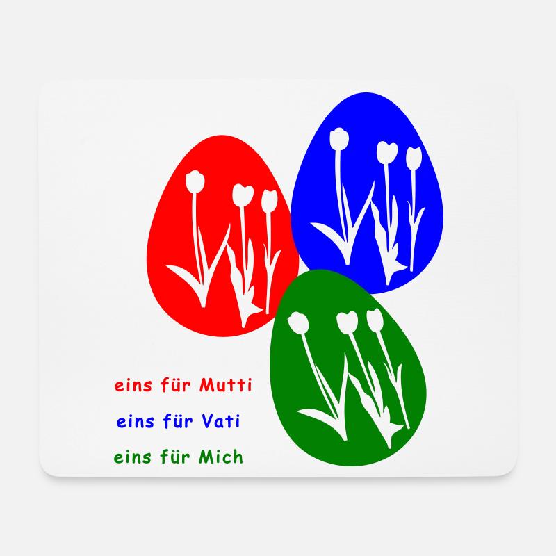 Ostereier Osterfest - Mousepad (Querformat) - Weiß