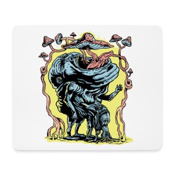 Le voyage des champignons magiques - Tapis de souris (format paysage) - blanc - Devant