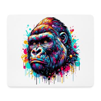 Gorilla - Mouse Pad (horizontal) - white - Front