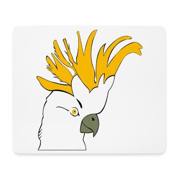 Parrot Budgie - Mouse Pad (horizontal) - white - Front