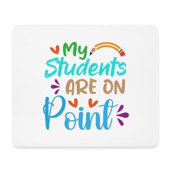 Meine Schüler sind On Point - Mousepad (Querformat) - Weiß - Vorne