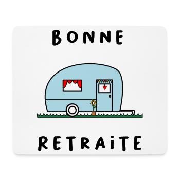 RUHESTAND. RUHESTAND. PENSIONIERT. GLÜCKLICHER RUHESTAND - Mousepad (Querformat) - Weiß - Vorne