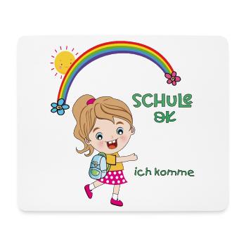 Schulkind, Einschulung - Mousepad (Querformat) - Weiß - Vorne