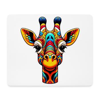 Girafe - Tapis de souris (format paysage) - blanc - Devant