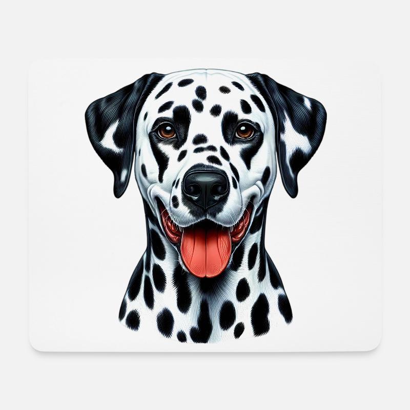 Dalmatiner Hund - Mousepad (Querformat) - Weiß