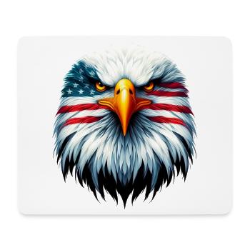 Aigle - Tapis de souris (format paysage) - blanc - Devant