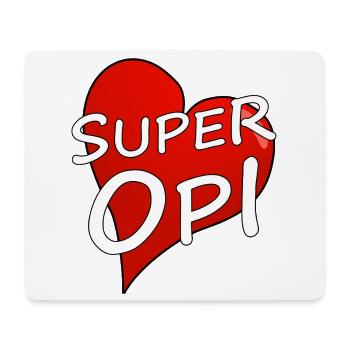 SUPER OPI - Mousepad (Querformat) - Weiß - Vorne