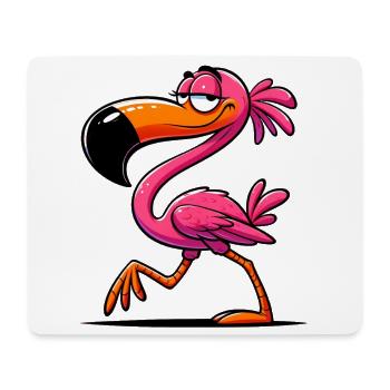 Flamingo - Mousepad (Querformat) - Weiß - Vorne