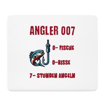Angler - Mousepad (Querformat) - Weiß - Vorne