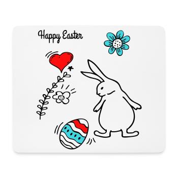 Joyeuses Pâques - Tapis de souris (format paysage) - blanc - Devant