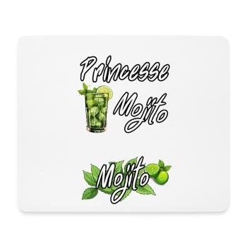Princesse Mojito: Reine du Mojito - Tapis de souris (format paysage) - blanc - Devant