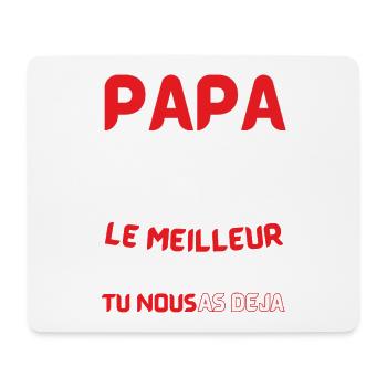 Papa: le meilleur cadeau déjà - Tapis de souris (format paysage) - blanc - Devant