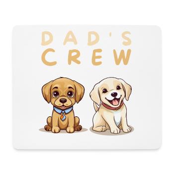 L’équipe de papa : Les Petits Compagnons - Tapis de souris (format paysage) - blanc - Devant