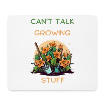 Kann nicht über das Anbauen sprechen Garten-Blumen-Tee - Mousepad (Querformat) - Weiß - Vorne