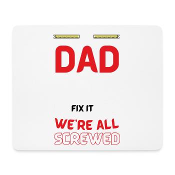 Papa Flick-Humor-Tee - Mousepad (Querformat) - Weiß - Vorne
