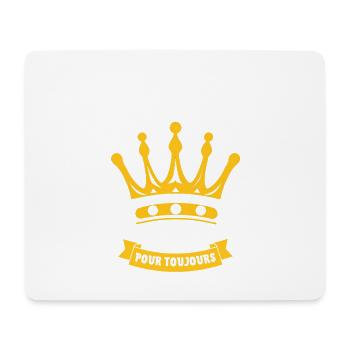 Papa Roi Pour Toujours – Je T’aime Papa - Tapis de souris (format paysage) - blanc - Devant